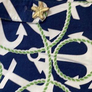 Mudpie shorts with anchors. Size M (8-10). 100% cotton